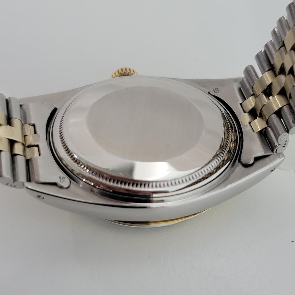 Mens Rolex Oyster Datejust 1600 14k SS Automatic 1960s Swiss Vintage RA169 4