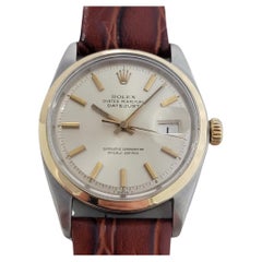 Mens Rolex Oyster Datejust 1600 14k Gold SS Automatic 1960s Vintage RA325