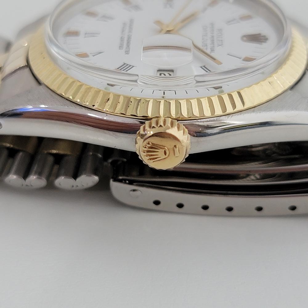 Men's Mens Rolex Oyster Datejust 1600 14k SS Automatic 1960s Vintage Swiss RA169