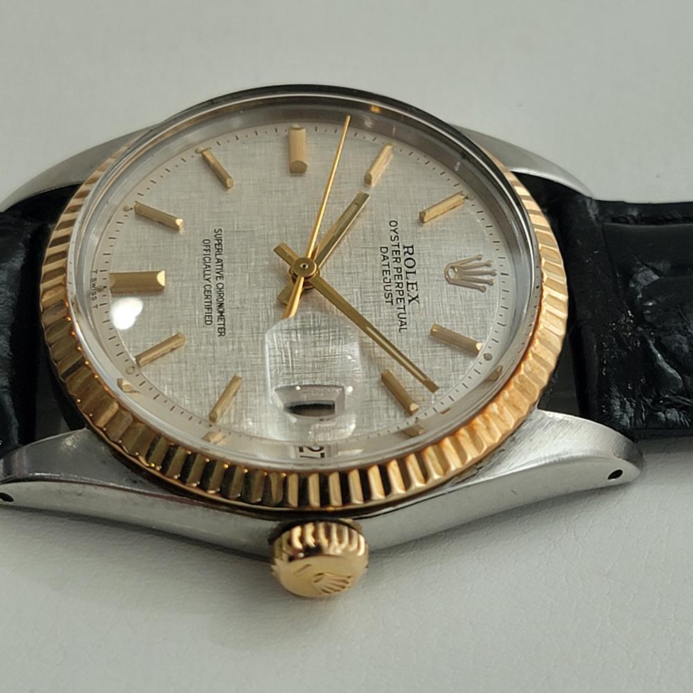 Mens Rolex Oyster Datejust 1601 14k Gold SS Automatic 1970s Vintage RJC178B 1