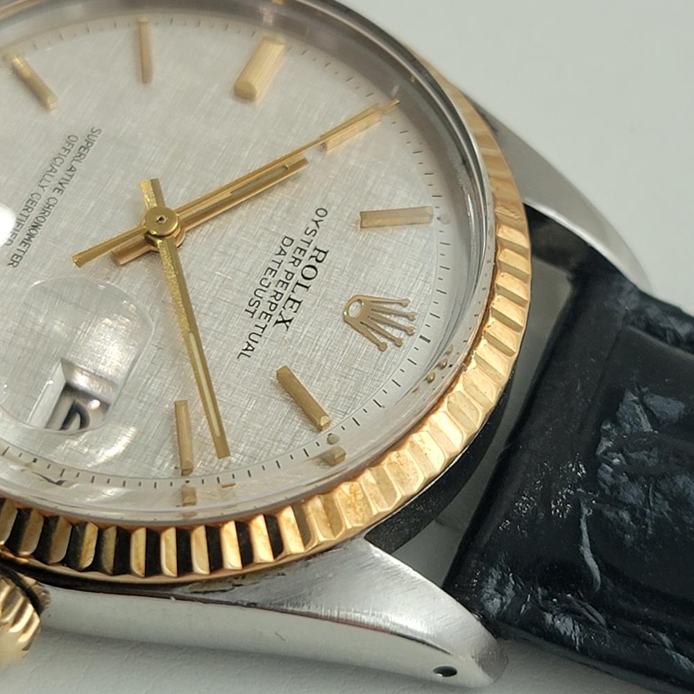 Mens Rolex Oyster Datejust 1601 14k Gold SS Automatic 1970s Vintage RJC178B 2