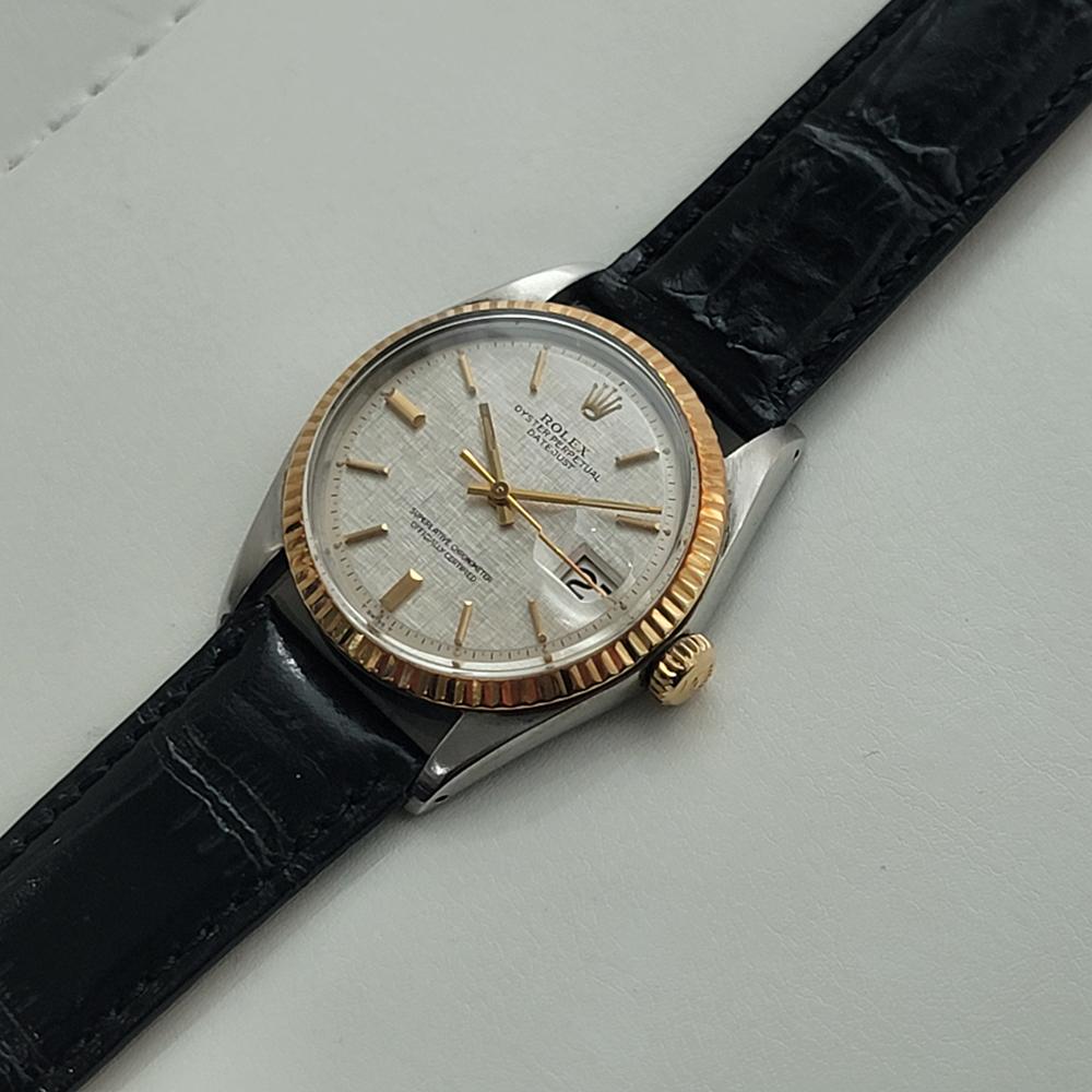 Mens Rolex Oyster Datejust 1601 14k Gold SS Automatic 1970s Vintage RJC178B 3