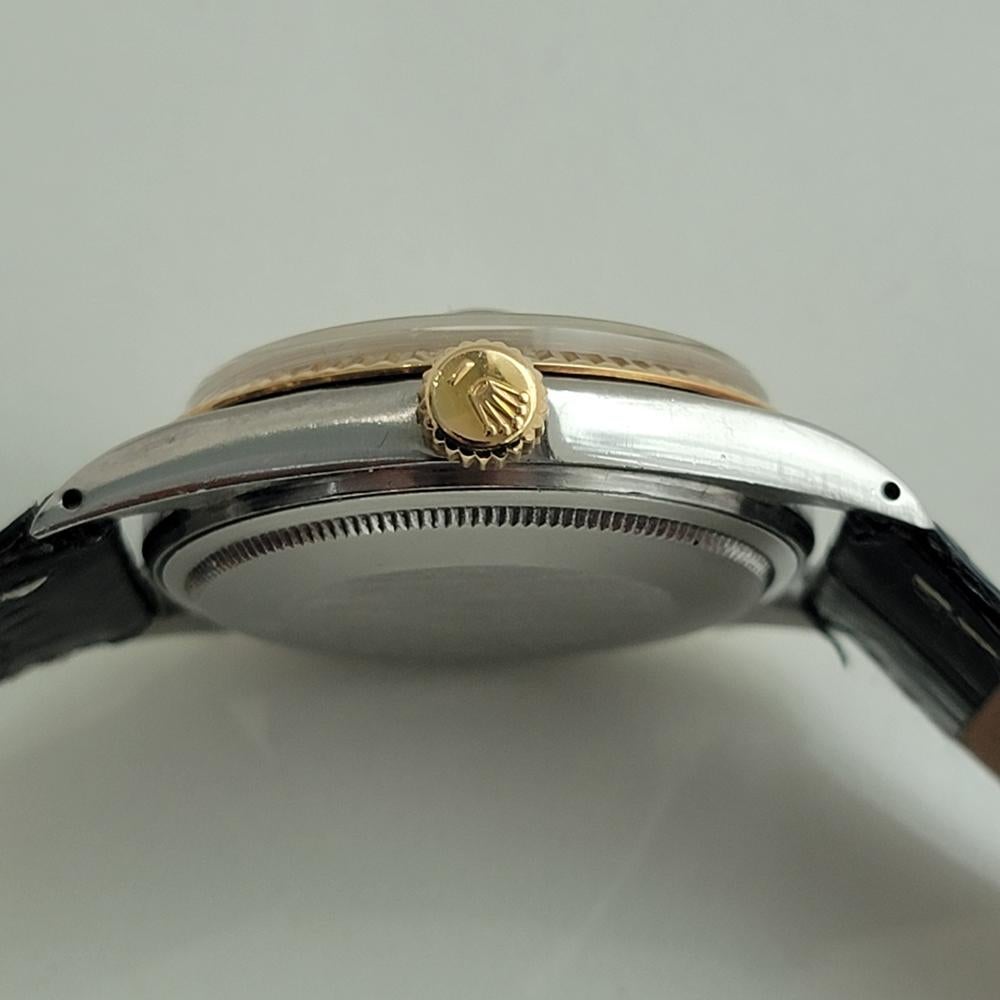 Mens Rolex Oyster Datejust 1601 14k Gold SS Automatic 1970s Vintage RJC178B 5
