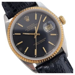 Mens Rolex Oyster Datejust 1601 18k Gold SS 1960s Automatic Vintage RJC142B
