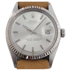 Herren Rolex Oyster Datejust 1601 18k Gold SS Automatik 1970er Jahre Vintage RA338T