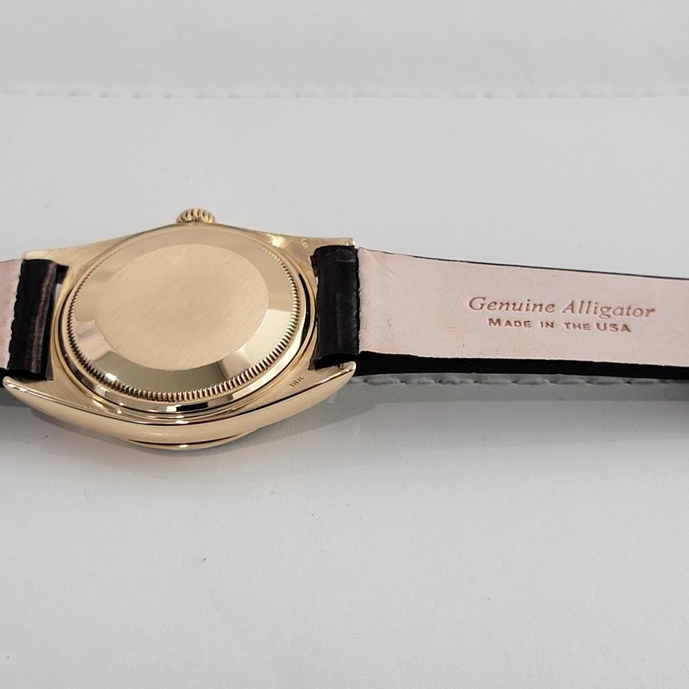 Rolex Oyster Datejust 1601 Uomo Oro massiccio 18k 36m Automatico Anni '70 Svizzero NA139 8