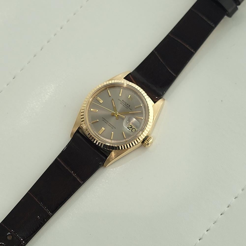 Rolex Oyster Datejust 1601 Uomo Oro massiccio 18k 36m Automatico Anni '70 Svizzero NA139 4