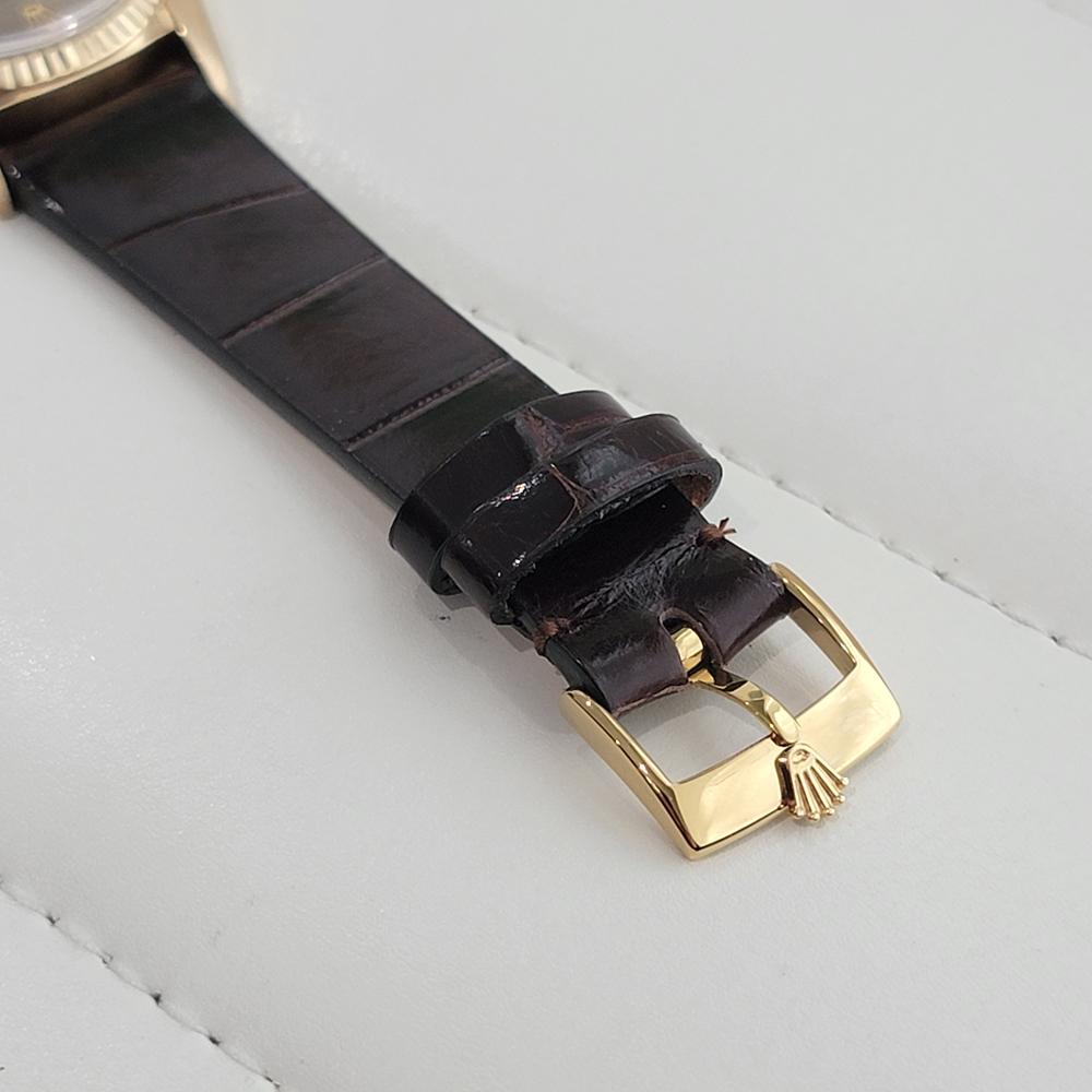 Rolex Oyster Datejust 1601 Uomo Oro massiccio 18k 36m Automatico Anni '70 Svizzero NA139 5