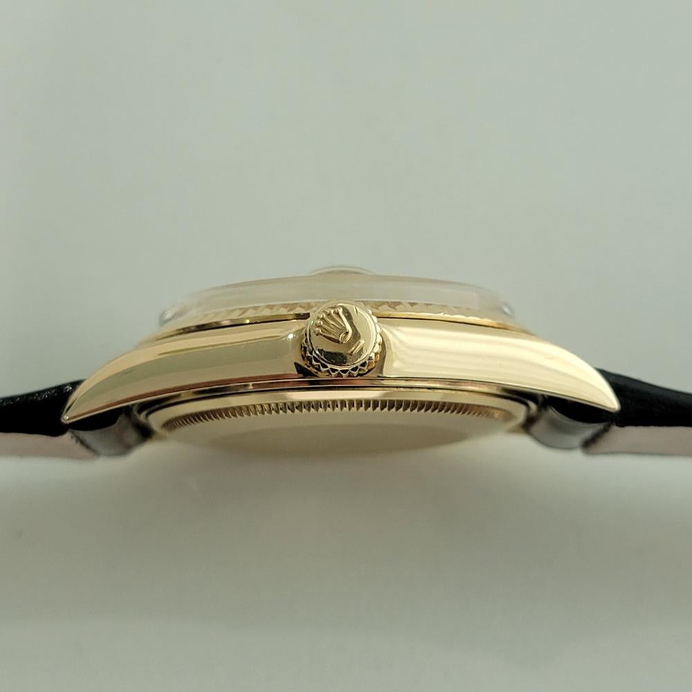 Rolex Oyster Datejust 1601 Uomo Oro massiccio 18k 36m Automatico Anni '70 Svizzero NA139 6
