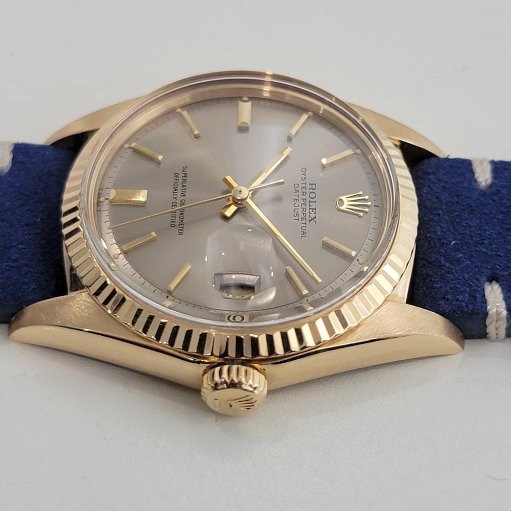 Mens Rolex Oyster Datejust 1601 18k Solid Gold 36m Automatic 1970s Swiss NA139B 1