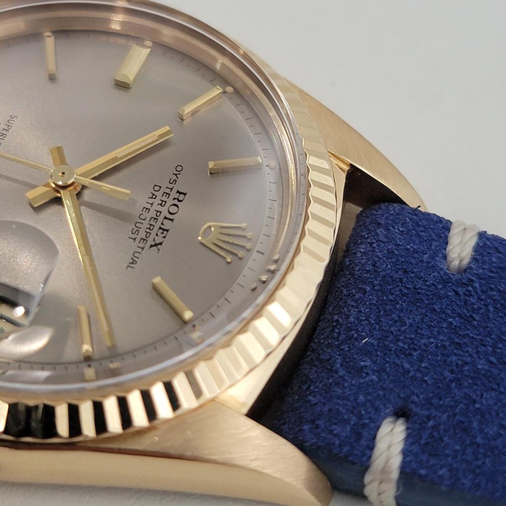 Mens Rolex Oyster Datejust 1601 18k Solid Gold 36m Automatic 1970s Swiss NA139B 2
