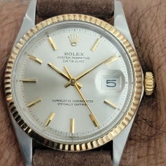 Rolex Oyster Datejust 1601 18 carats automatique suisse vintage pour hommes RJC132, années 1970