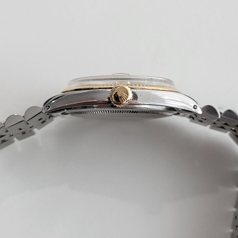 Herren Rolex Oyster Datejust 1601 18k SS Automatik 1960er Jahre Schweizer Vintage RA254 3