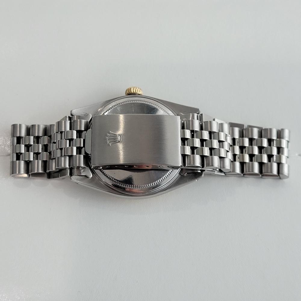 Herren Rolex Oyster Datejust 1601 18k SS Automatik 1960er Jahre Schweizer Vintage RA254 4