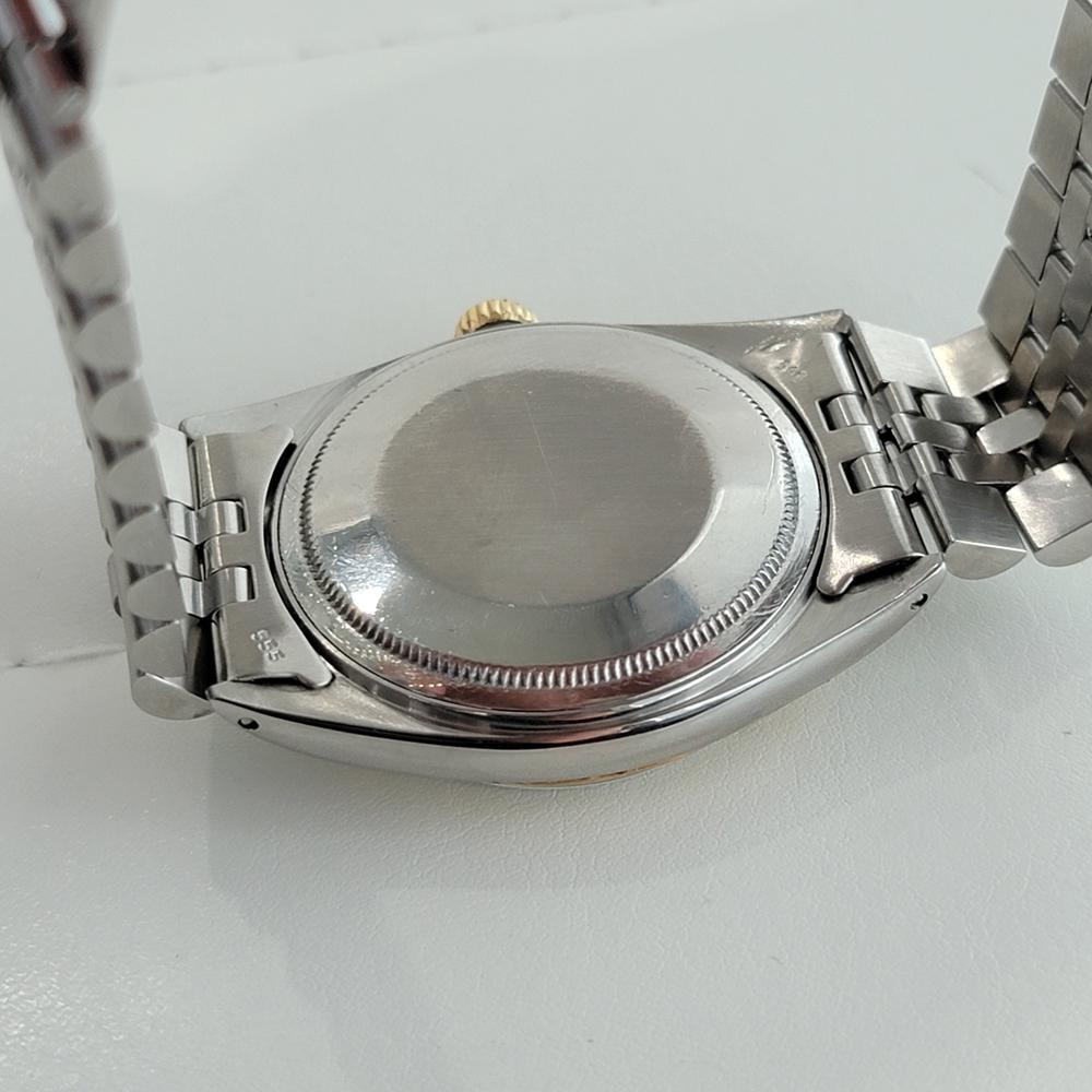 Herren Rolex Oyster Datejust 1601 18k SS Automatik 1960er Jahre Schweizer Vintage RA254 5