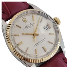 Mens Rolex Oyster Datejust 1601 18k SS Automatic 1970s Swiss Used RJC189