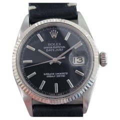 Mens Rolex Oyster Datejust 1601 18k White Gold SS Automatic 1960s RA284