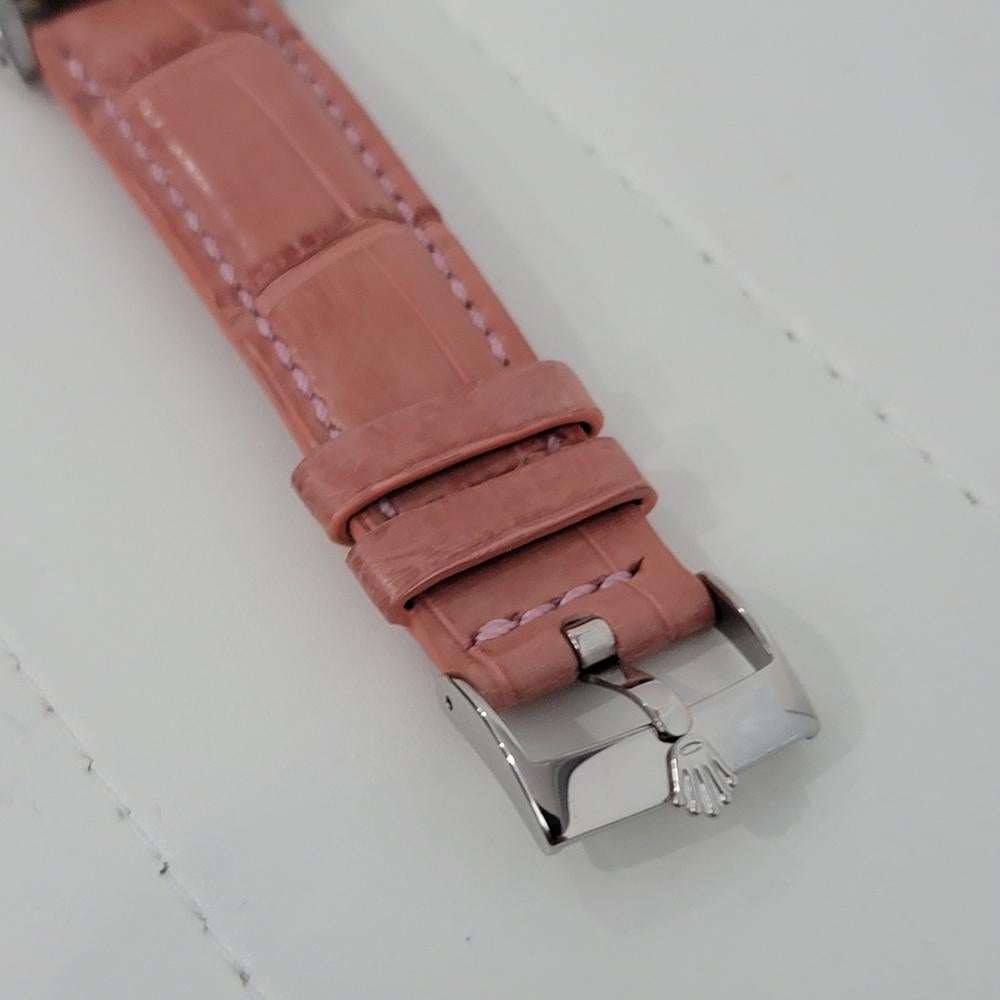Mens Rolex Oyster Datejust 1601 1960s 18k Rose Gold SS Automatic RJC183 In Excellent Condition In Beverly Hills, CA