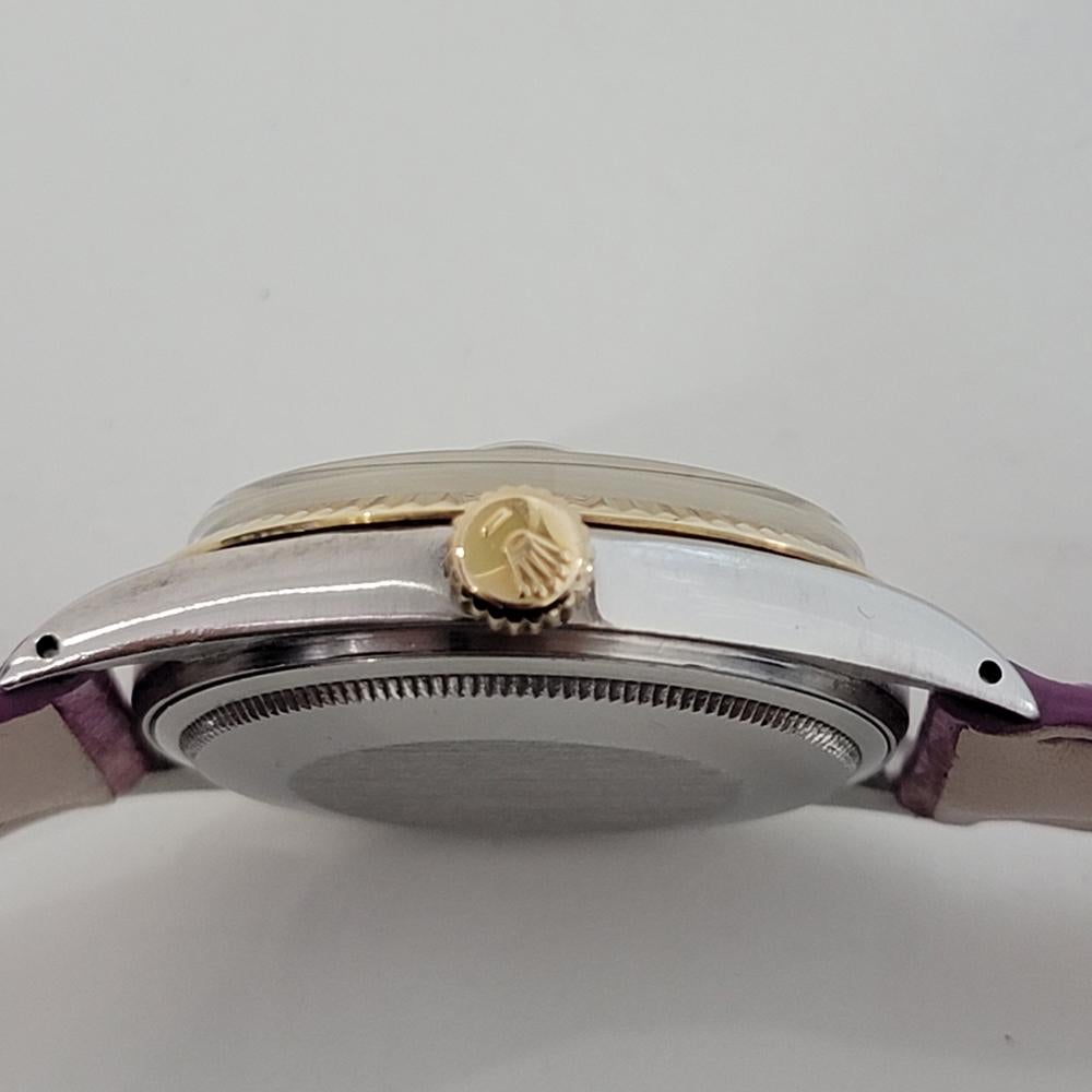 Herren Rolex Oyster Datejust 1601 14k Gold SS Automatik 1970er Jahre Vintage RJC178P 4