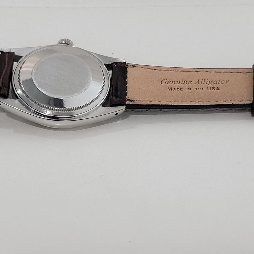 Rolex Oyster Datejust 1601 36 mm or 18 carats SS 1970 automatique vintage RA389B en vente 6