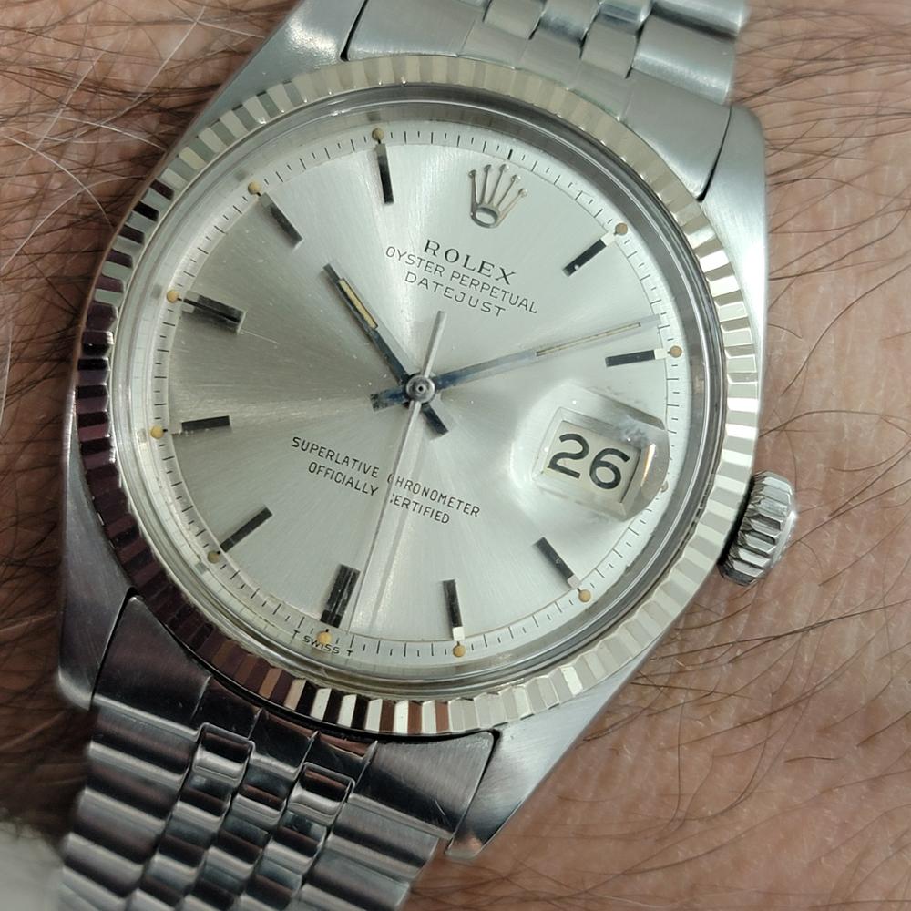 Mens Rolex Oyster Datejust 1601 36mm 18k Gold SS Automatic 1960s Vintage NA144 10