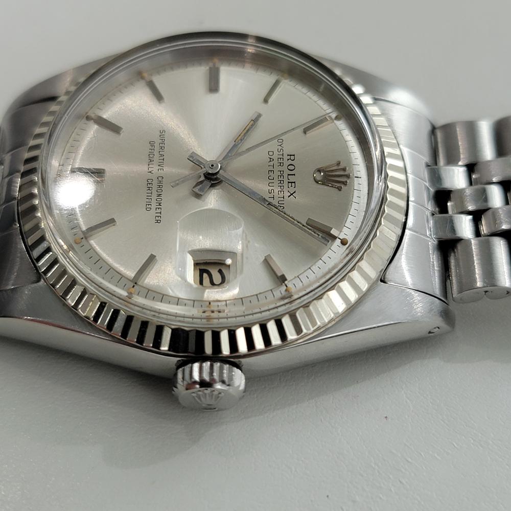 Mens Rolex Oyster Datejust 1601 36mm 18k Gold SS Automatic 1960s Vintage NA144 1