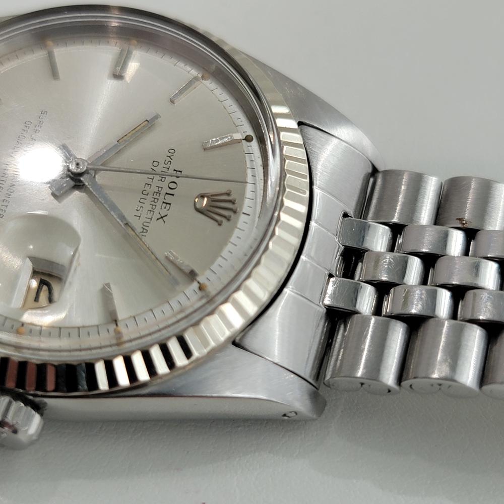 Mens Rolex Oyster Datejust 1601 36mm 18k Gold SS Automatic 1960s Vintage NA144 2