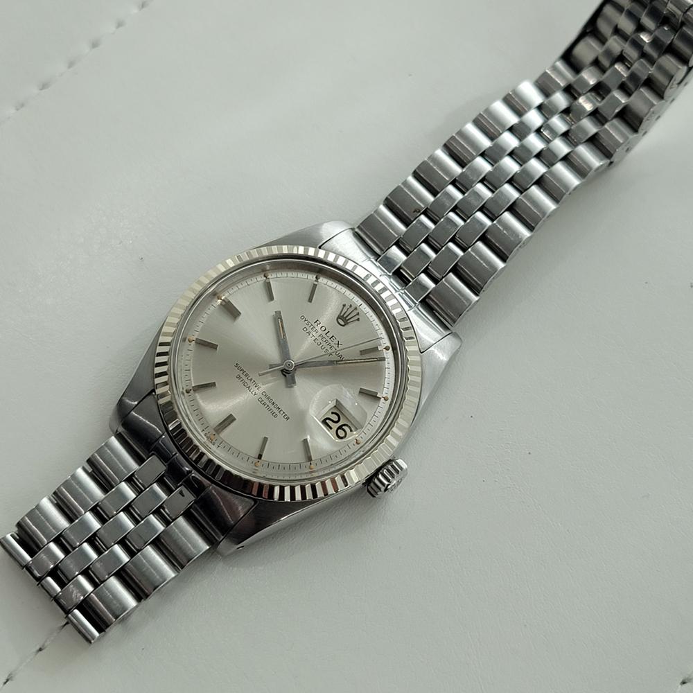 Mens Rolex Oyster Datejust 1601 36mm 18k Gold SS Automatic 1960s Vintage NA144 3