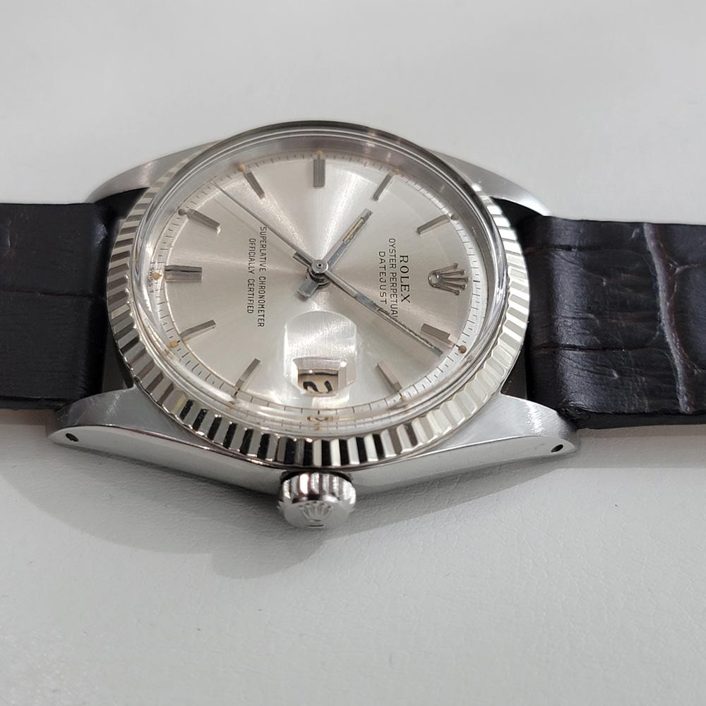 Mens Rolex Oyster Datejust 1601 36mm 18k Gold SS Automatic 1960s Vintage NA144B 1