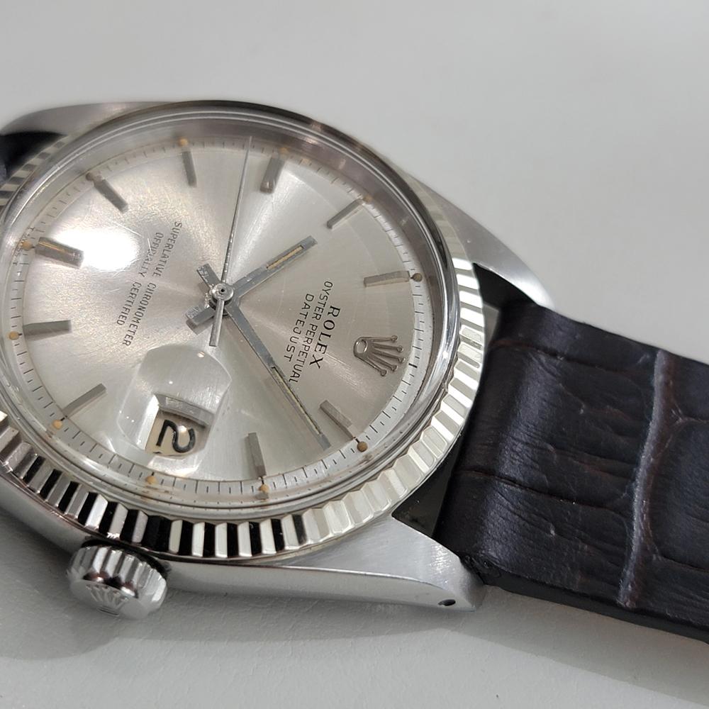 Mens Rolex Oyster Datejust 1601 36mm 18k Gold SS Automatic 1960s Vintage NA144B 2