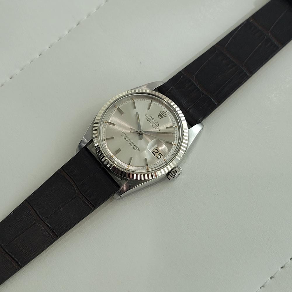 Mens Rolex Oyster Datejust 1601 36mm 18k Gold SS Automatic 1960s Vintage NA144B 4