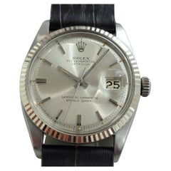 Mens Rolex Oyster Datejust 1601 36mm 18k Gold SS Automatic 1960s Vintage NA144B