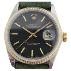 Mens Rolex Oyster Datejust 1601 18k Gold SS Automatic 1960s Vintage RJC142