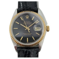 Herren Rolex Oyster Datejust 1601 18k Gold SS Automatik 1960er Jahre Vintage RJC142B