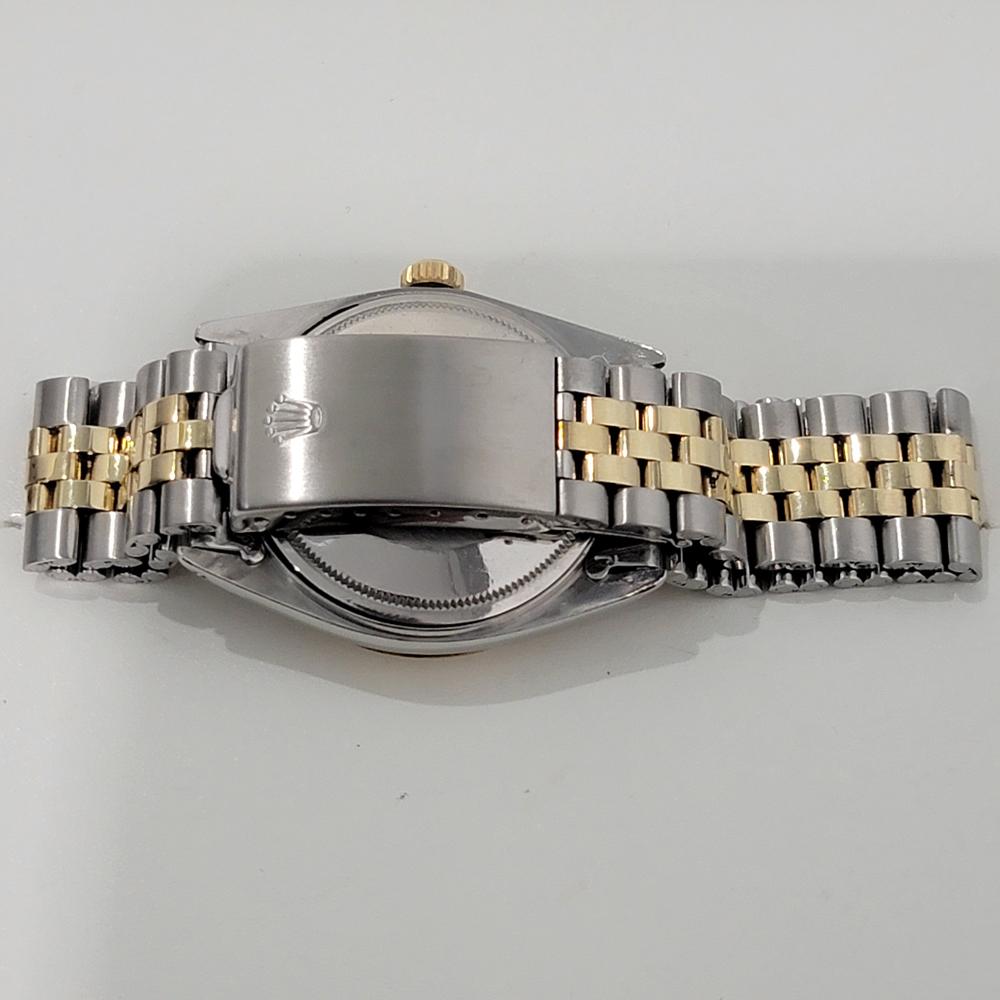 Mens Rolex Oyster Datejust 1601 36mm 18k Gold SS Automatic 1970s Swiss RJC189S 7