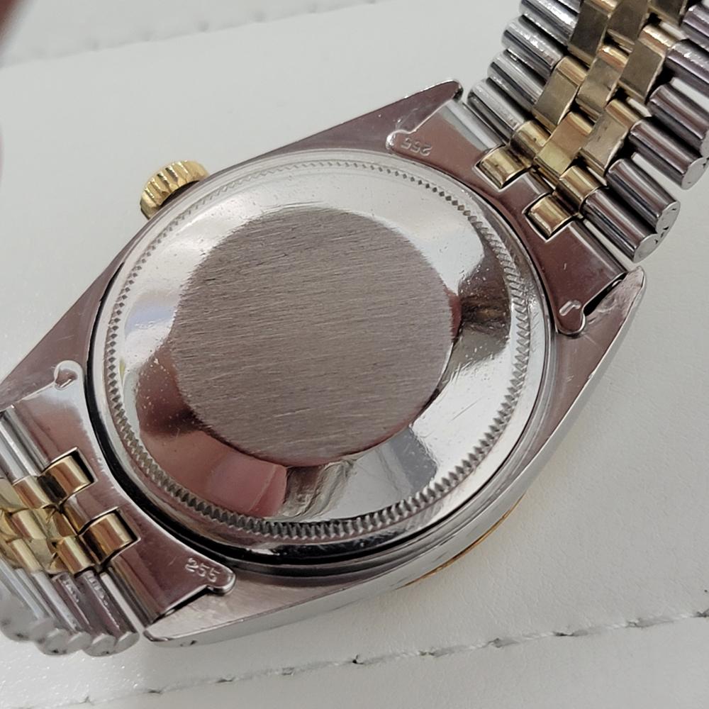 Mens Rolex Oyster Datejust 1601 36mm 18k Gold SS Automatic 1970s Swiss RJC189S 5