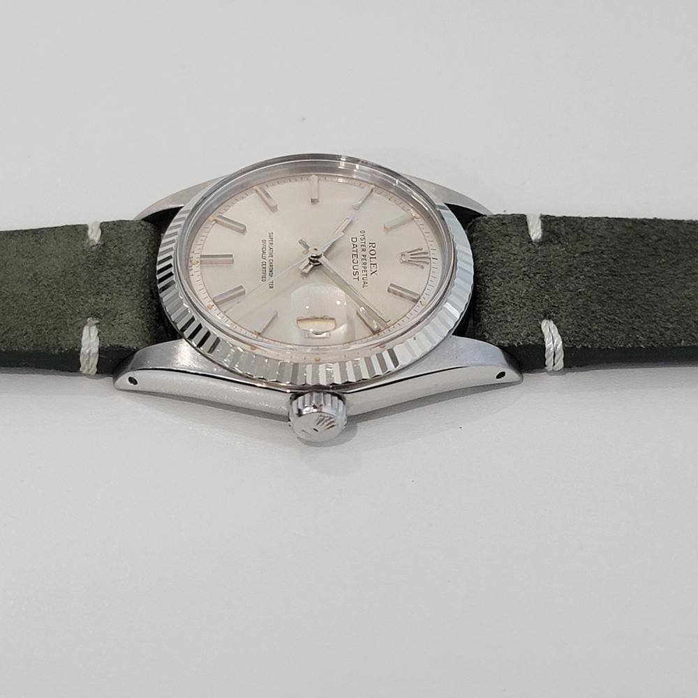Mens Rolex Oyster Datejust 1601 36mm 18k Gold SS Automatic 1970s Vintage NA145 en venta 1