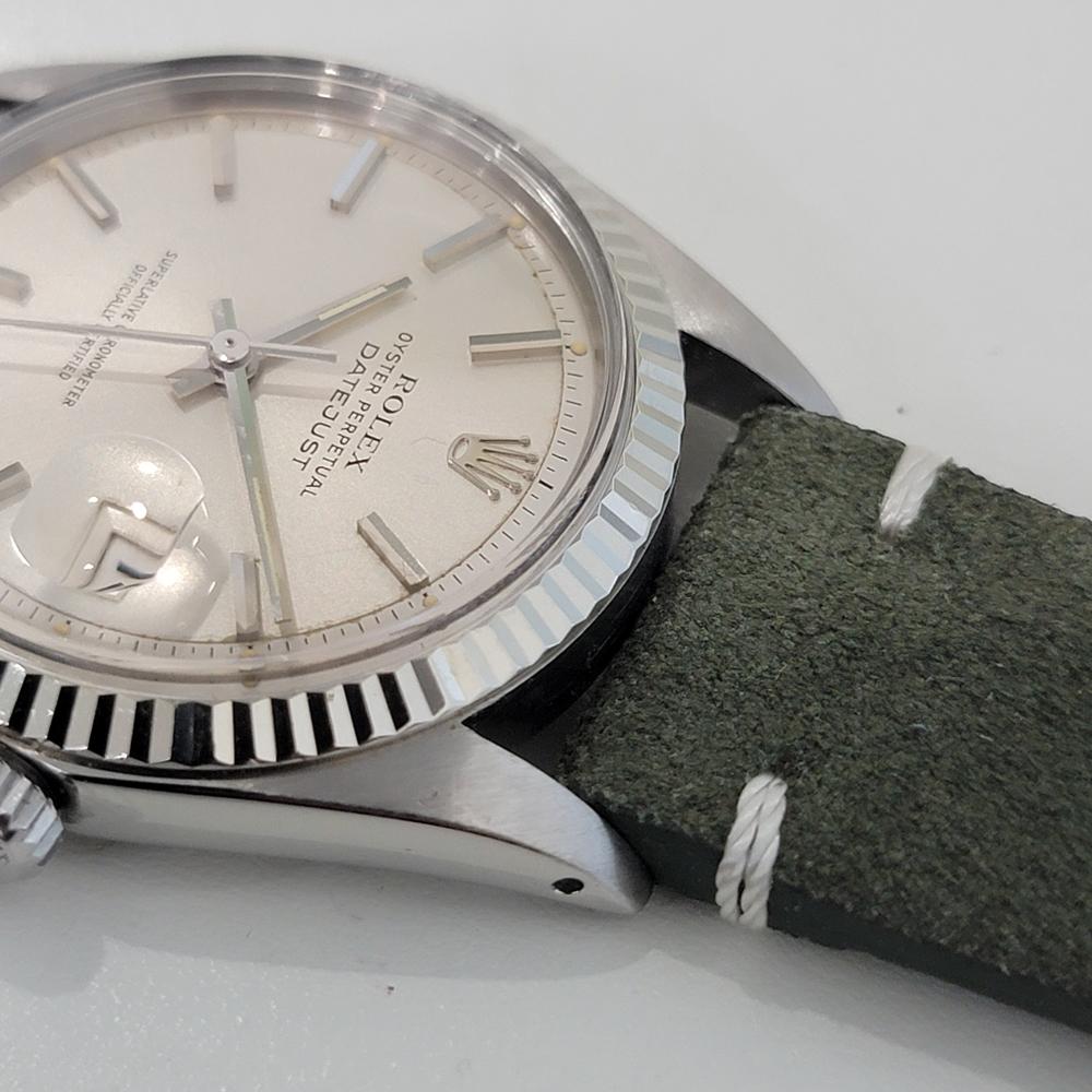 Mens Rolex Oyster Datejust 1601 36mm 18k Gold SS Automatic 1970s Vintage NA145 en venta 2