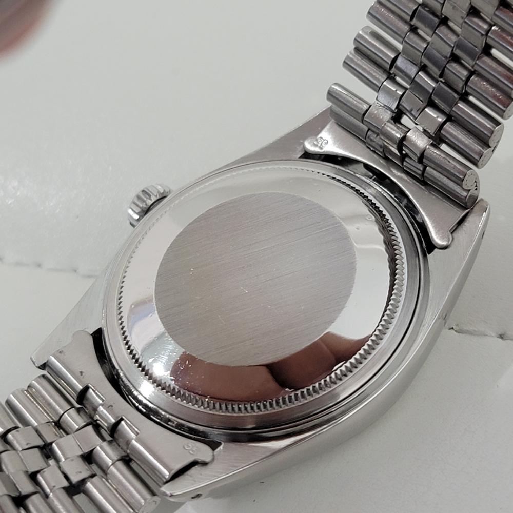 Mens Rolex Oyster Datejust 1601 36mm 18k Gold SS Automatic 1970s Vintage NA145S en venta 5