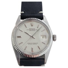 Mens Rolex Oyster Datejust 1601 18k Gold SS Automatic 1970s Vintage RA304B