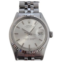 Mens Rolex Oyster Datejust 1601 18k Gold SS Automatic 1970s Retro RA338