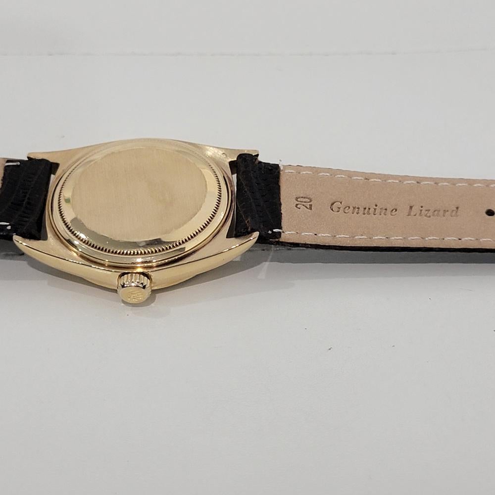 Mens Rolex Oyster Datejust Ref 1607 36mm 18k Solid Gold Automatic 1960s RA427 6