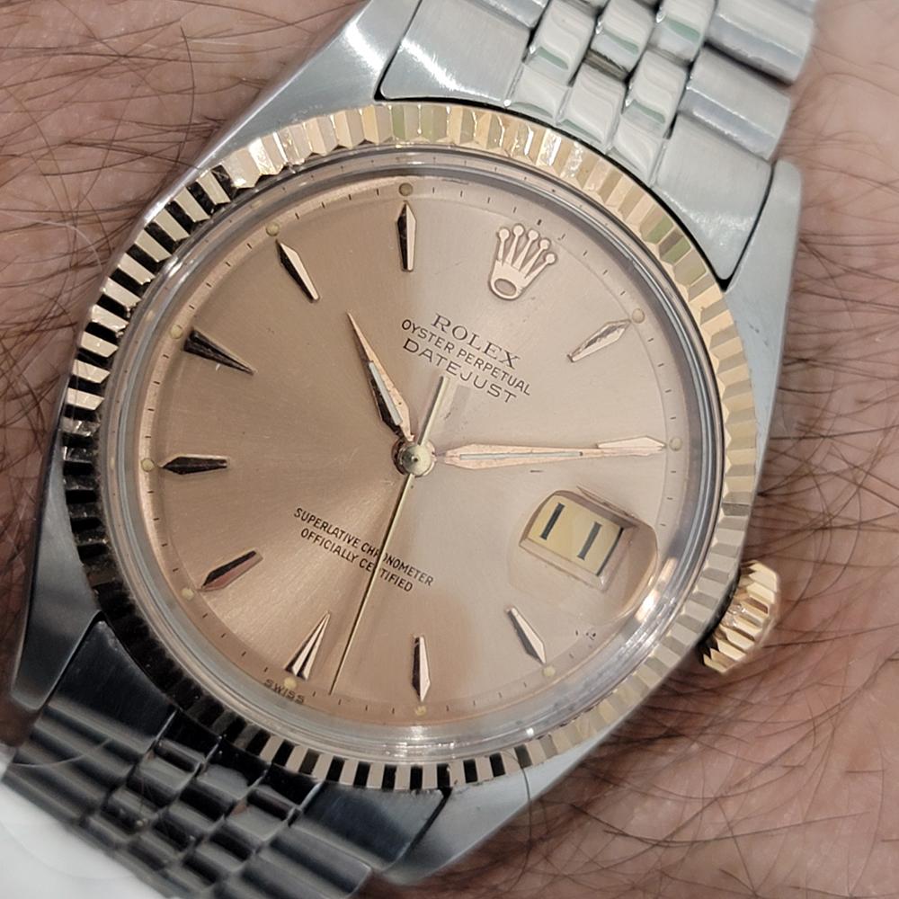 Rolex Oyster Datejust 1601 36 mm or rose 18 carats automatique SS, années 1960 NA126S 10