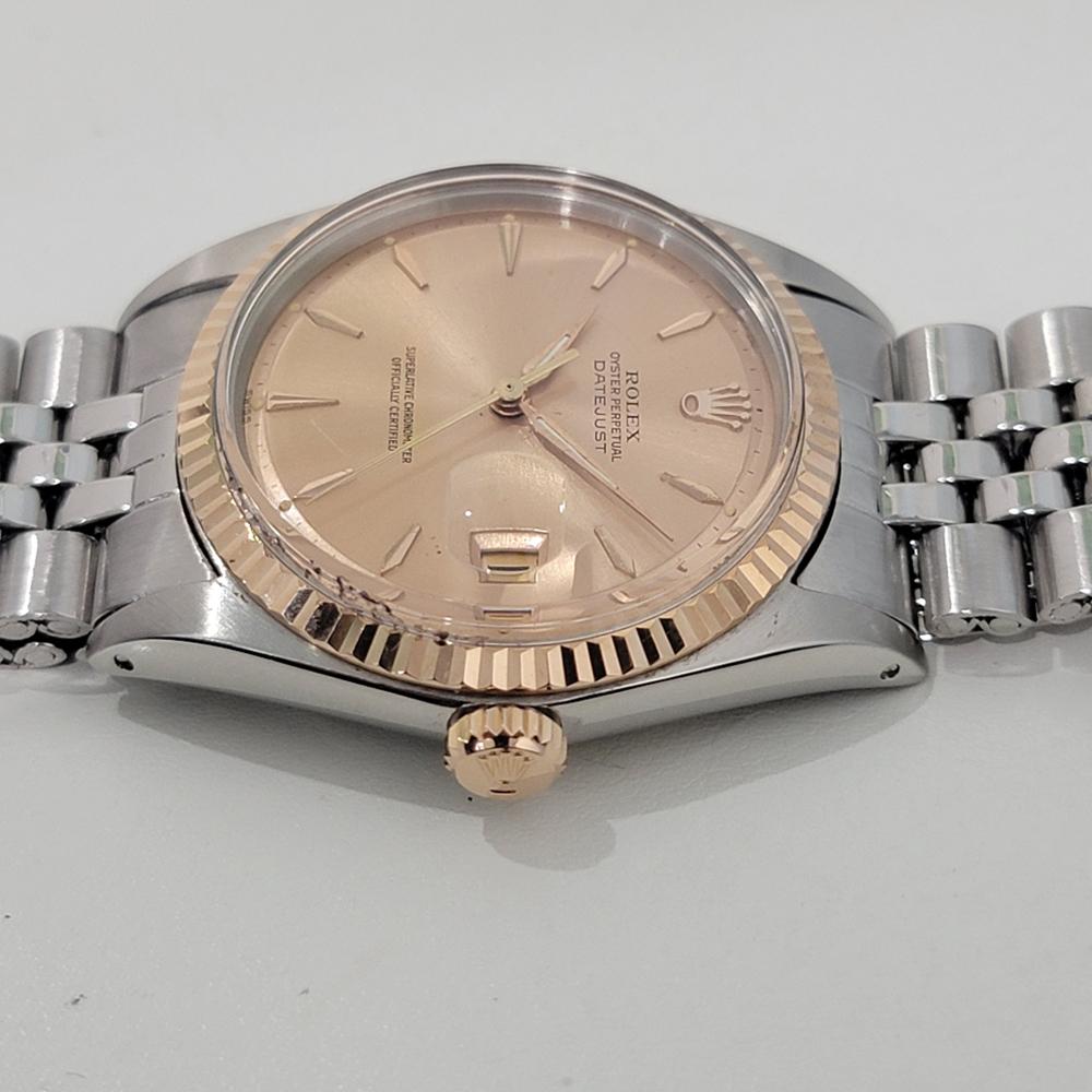 Rolex Oyster Datejust 1601 36 mm or rose 18 carats automatique SS, années 1960 NA126S 1