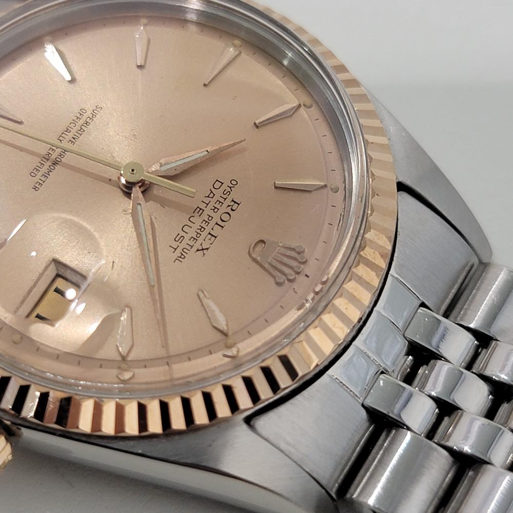 Rolex Oyster Datejust 1601 36 mm or rose 18 carats automatique SS, années 1960 NA126S 2
