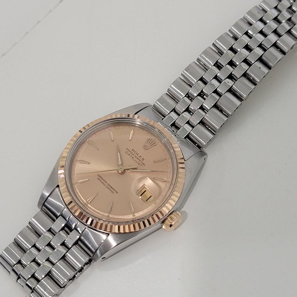 Rolex Oyster Datejust 1601 36 mm or rose 18 carats automatique SS, années 1960 NA126S 3