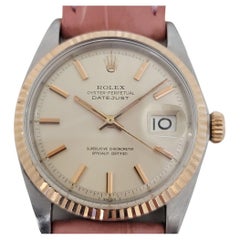 Mens Rolex Oyster Datejust 1601 18k Rose Gold SS Automatic 1960s RJC183