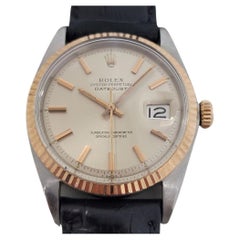 Herren Rolex Oyster Datejust 1601 18k Roségold SS Automatik 1960er Jahre RJC183B