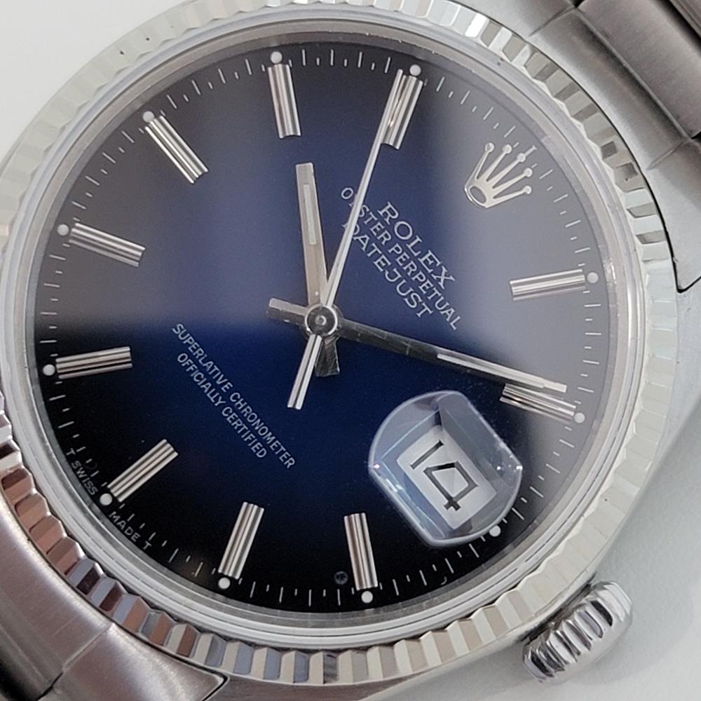 rolex datejust 16014 blue dial