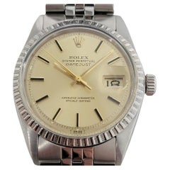 Mens Rolex Oyster Datejust 1603 Automatic 1970s Swiss Vintage RA226